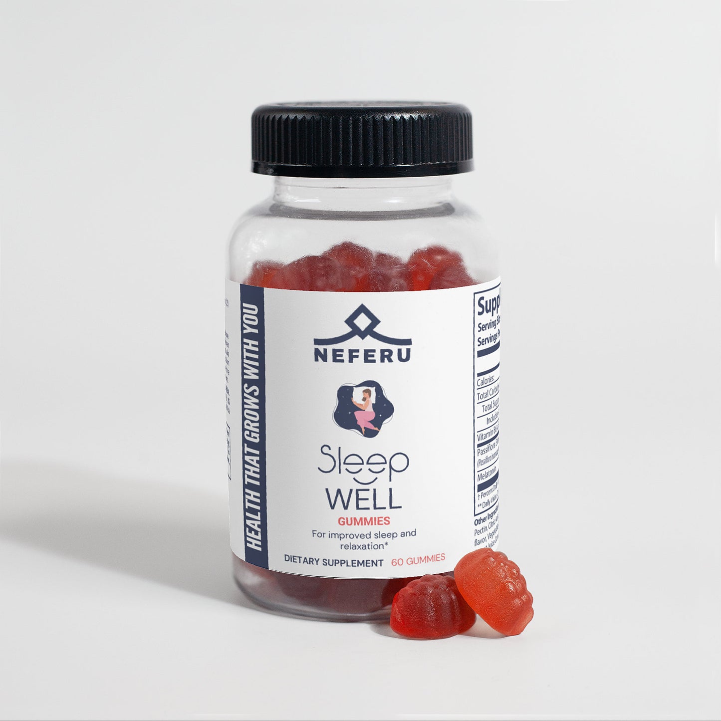 Sleep Well Gummies – Neferu - Promotes deep REM sleep for optimal recovery