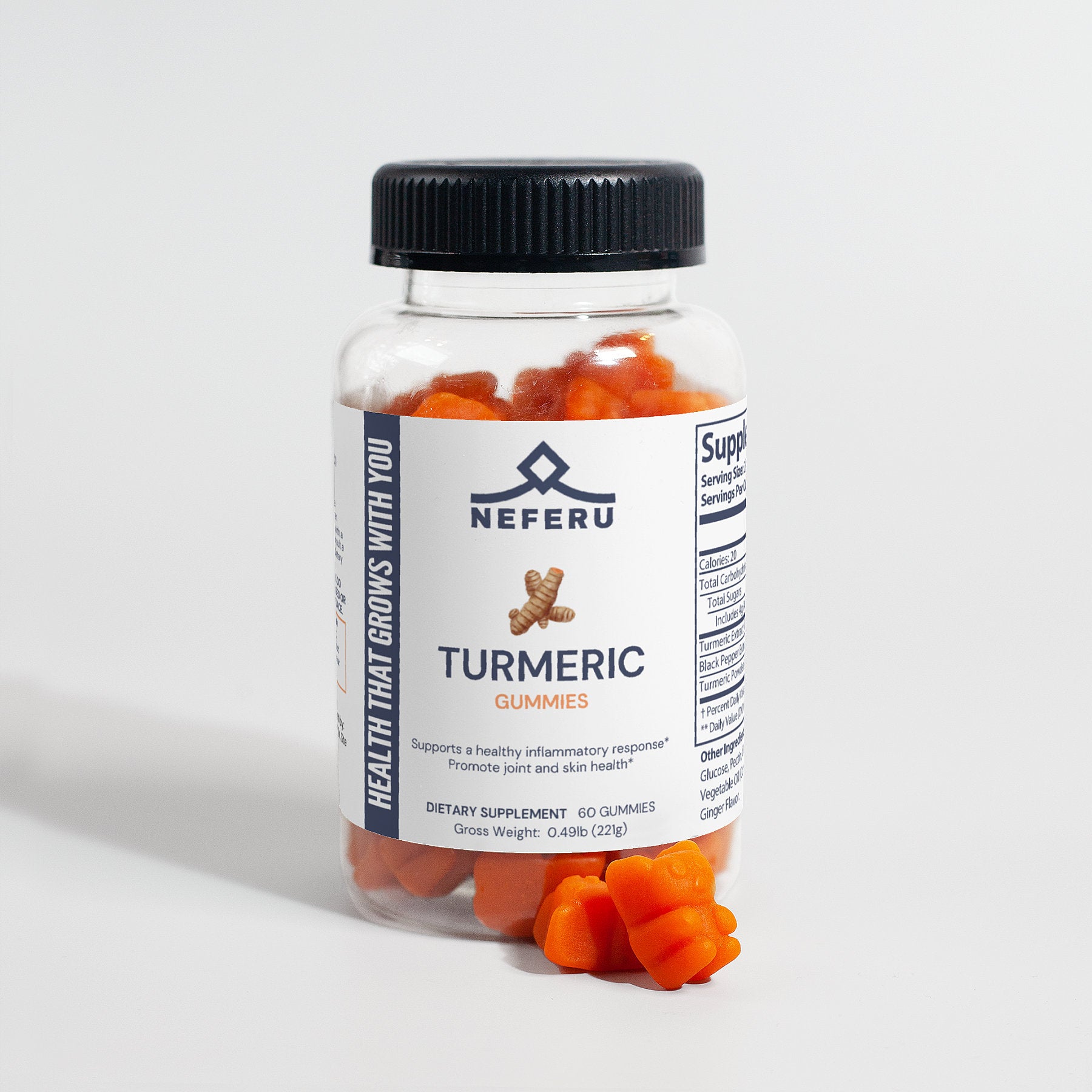 Neferu Turmeric Gummies – Natural Support for Joints, Skin, and More