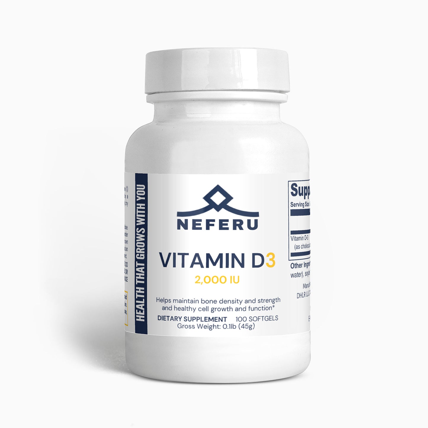 Neferu Vitamin D3 Softgels – Sunshine for Your Health