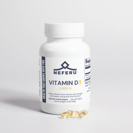 Neferu Vitamin D3 Softgels – Sunshine for Your Health