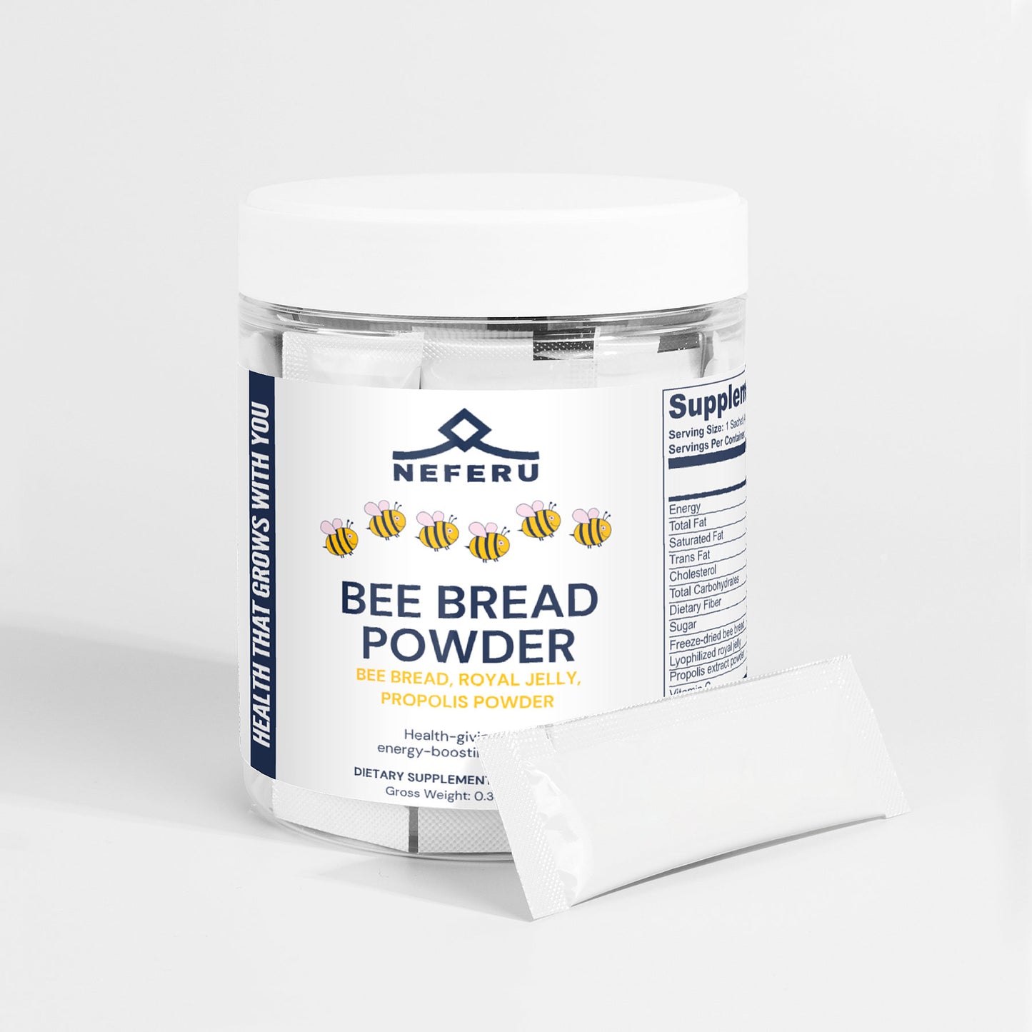 Neferu Bee Bread Powder – A Superfood Boost for Women’s Wellness