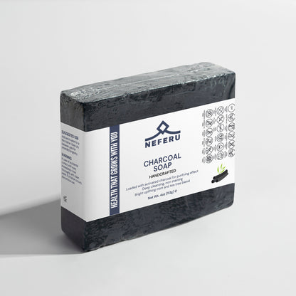 Neferu Charcoal Soap – Pure Cleanse, Naturally Refreshing