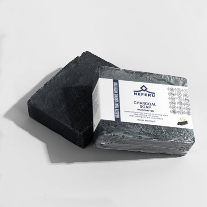 Neferu Charcoal Soap – Pure Cleanse, Naturally Refreshing