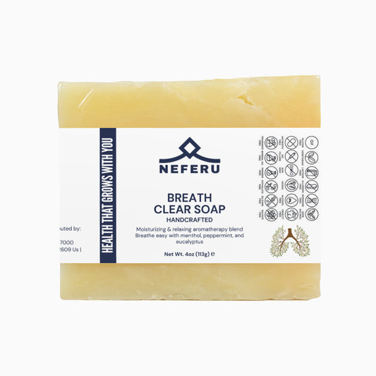 Neferu Breathe Clear Soap – Moisturize, Soothe, and Invigorate