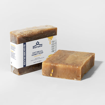 Neferu Oat Milk Honey Soap – Nourish, Soothe, and Pamper