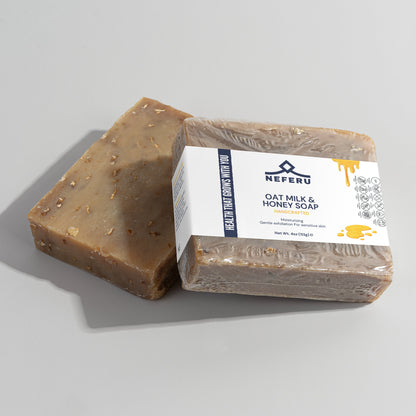 Neferu Oat Milk Honey Soap – Nourish, Soothe, and Pamper