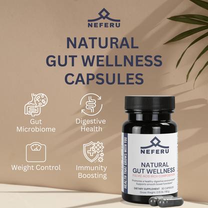 Natural Gut Wellness Capsules with Fulvic Acid - Neferu