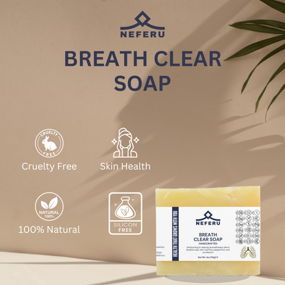 Neferu Breathe Clear Soap – Moisturize, Soothe, and Invigorate