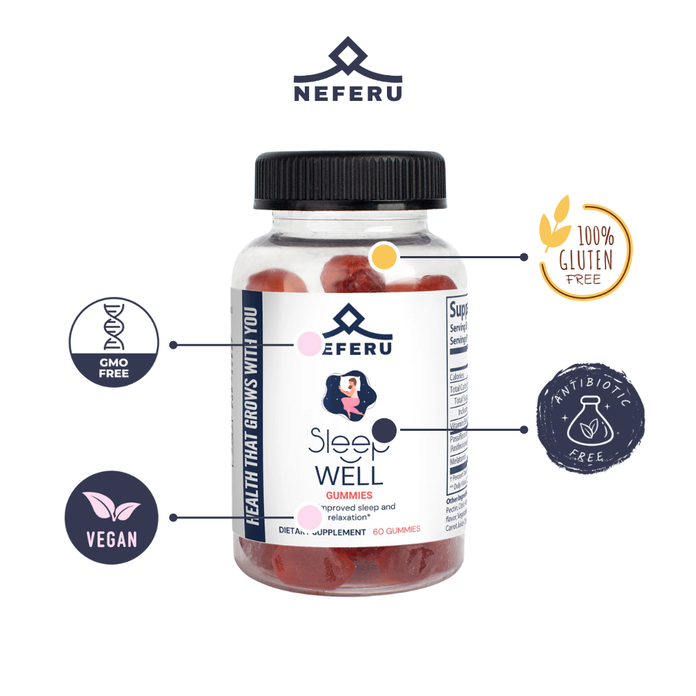 Sleep Well Gummies – Neferu - Promotes deep REM sleep for optimal recovery